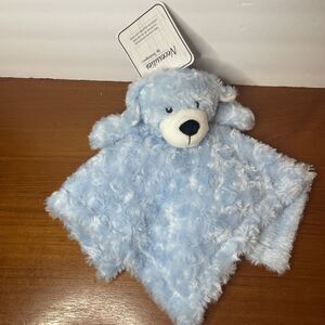 Lovey Plush Necessities by tendertyme Blue Swirl Puppy Dog Security Blanket NEW